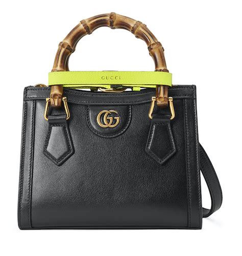 Gucci Borsa a spalla media 'gucci diana' con manico in bamboo e 